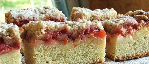 Pastel con ciruelas y streusel (según Johann Lafer)