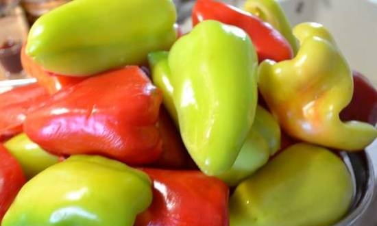 Sweet pepper para sa freezer