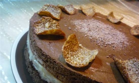 Pear-chocolate crustillian cake