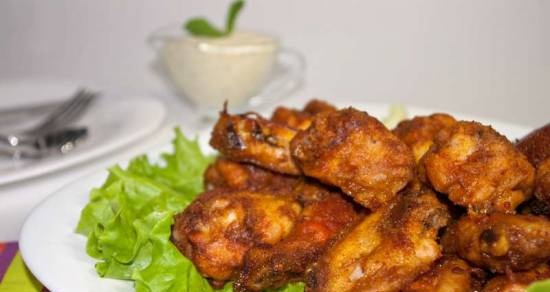 Oven crunchy wings