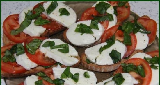 Sándwiches a la Caprese