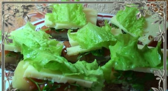 Tostada de verduras