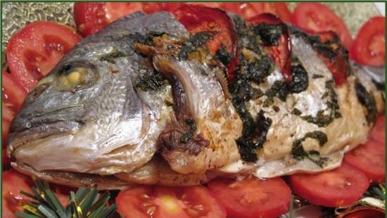 Dorada with spices in Italian