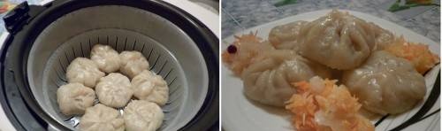 Gnocchi cinesi dim sum al vapore per il multicooker oursson 5005