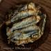 Capelin fritto in una friggitrice ad aria