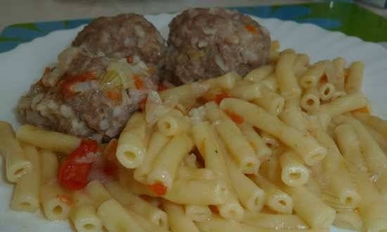 Corna con polpette (pentola a pressione marca 6050)