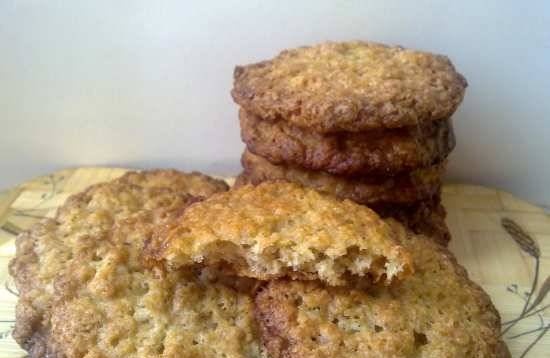 Biscotti croccanti di farina d'avena