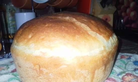 Pane alla crema su un impasto di lunga fermentazione (pulish)