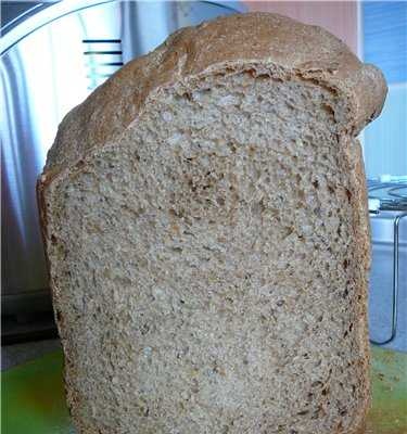 Sponge peasant bread in a bread maker