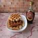 Waffles sueltos con leche condensada