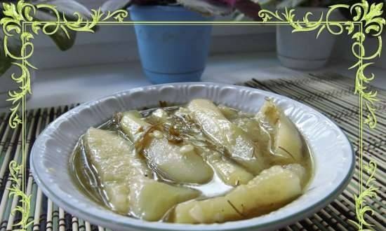 Mustard cucumbers (with white mustard)