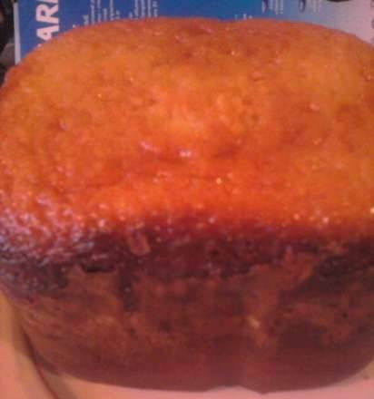 Pastel de cuajada A la muffin en una máquina de pan