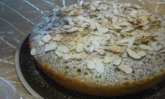 Poppy seed cake na may isang patabingiin
(multi-cooker-pressure cooker na Brand 6051)