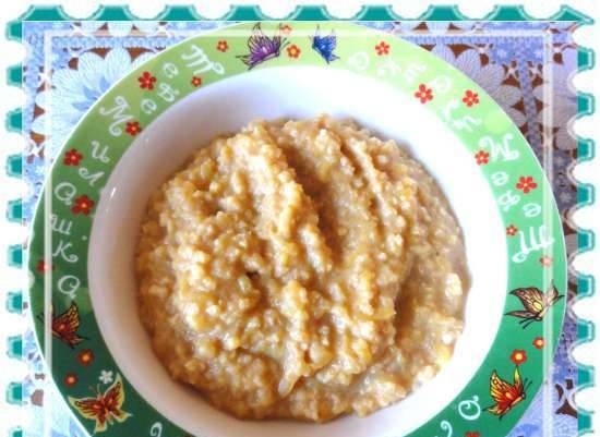 Millet porridge na may kalabasa at pulot (multicooker ARC DSB60-1000F)