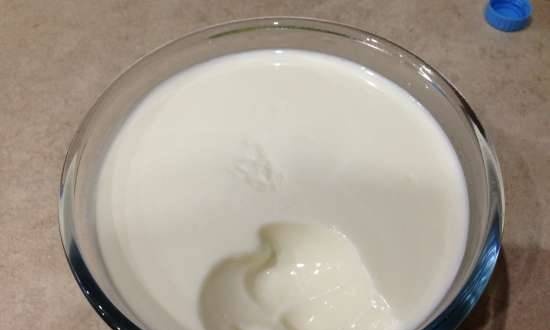 El yogur, la leche horneada fermentada y la crema agria son viscosos cuando se cocinan