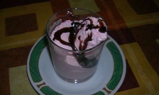 Helado de gelatina de linaza