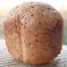 Wheat bread with flax, sesame and sunflower seeds in a bread maker