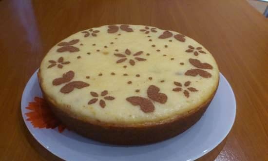 Cottage cheese-semolina cake in a multicooker Bork U700