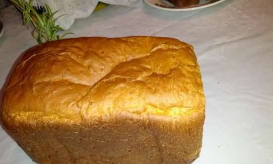 Pane alla senape in una macchina per il pane