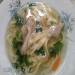 Zuppa di noodle al pollo in un multicooker Bork u700