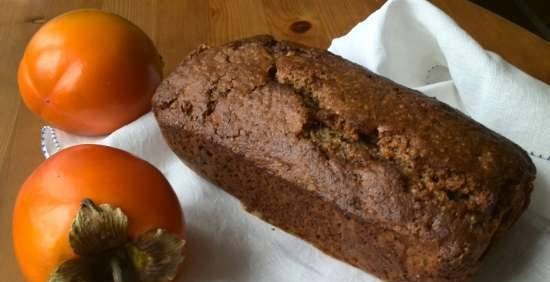 Whole grain persimmon bread