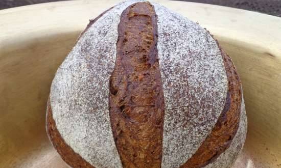 Malt bread with dark beer