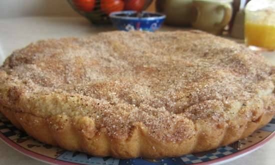 Apple shortbread pie