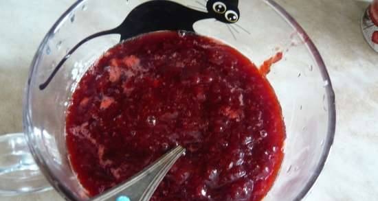 Marmellata di fragole congelata (Multicooker Brand 701)