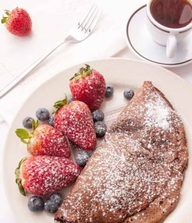 Frittelle al cioccolato con soufflé