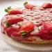 Pancake cake with custard, mascarpone and berry sauce