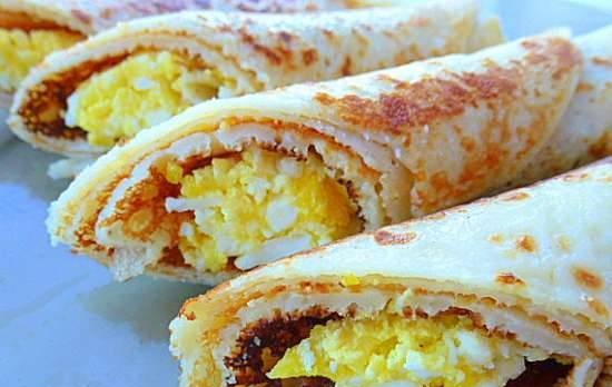 Bánh kếp Poshekhonskie dạng ống (Thương hiệu sản xuất bánh crepe 352)