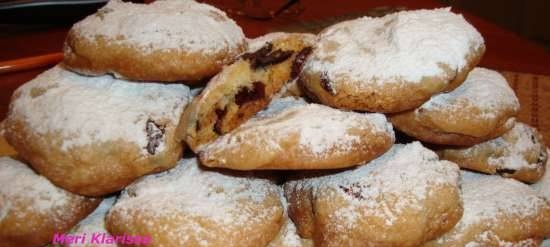 Galletas de naranja con arándanos secos y chocolate