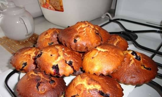 Muffins con grosella negra (kéfir)