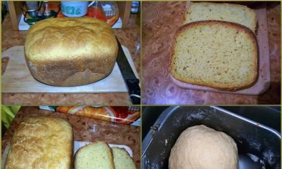 Pane di grano con semolino e carote