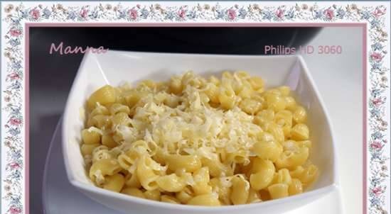 Pasta en mode de truita en un Philips HD3060 multicooker