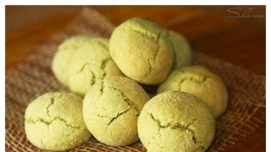 Galletas de té matcha