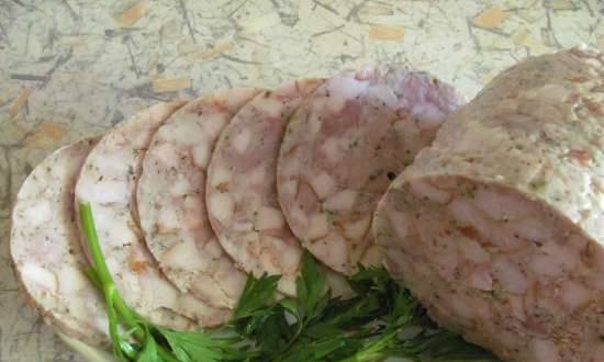 Sunca de porc cu file de pui afumat in sunca Biovin (Dedicat Elenei Tim)