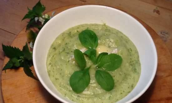 Kremet grønnsakssuppe med spinat