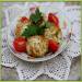 Chopped cutlets with cheese and herbs