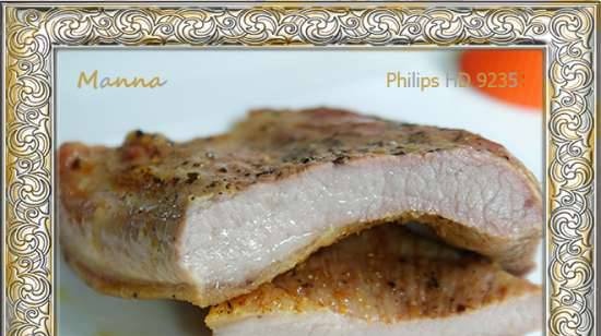 หมูสามชั้นอบ Airfryer Philips HD9235