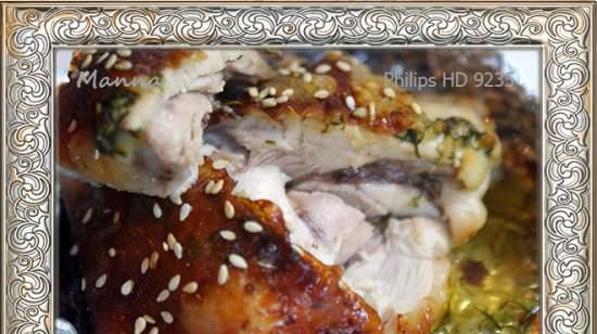 Pollo con caramelo en la airfryer Philips HD9235