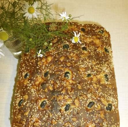 Tarwe-rogge bijna Focaccia