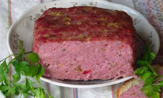 Bavarian meatloaf Pikanter Leberkas (Steba DD1 and DD2, Steba sous-vide)