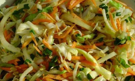 Ensalada de vitaminas con brotes de fenogreco