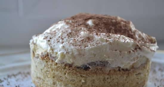 Baumkuchen con crema bavarese