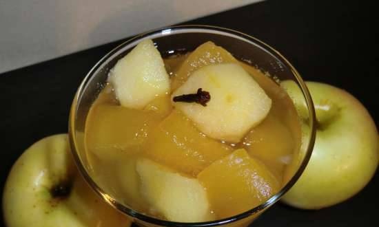 Compota austriaca de calabaza y manzana (Kuerbis-apfel kompott)