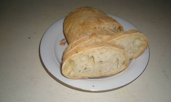 Rustiek brood (op een lang deeg)