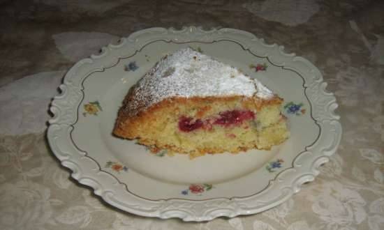 Pastel de cereza de levadura rápida