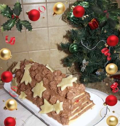 Sterntaler cake met chocoladeroom (Sterntaler-Kuchen mit Schokosahne)