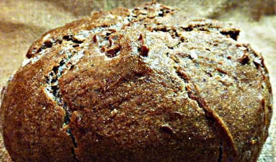 Pane alla crema di frumento con farina di lino